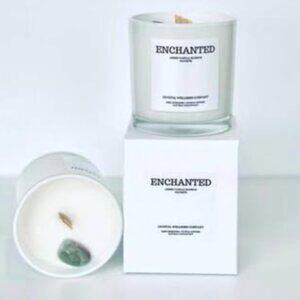 ENCHANTED Crystal Candle: Amber Vanilla Blossom 8 oz.